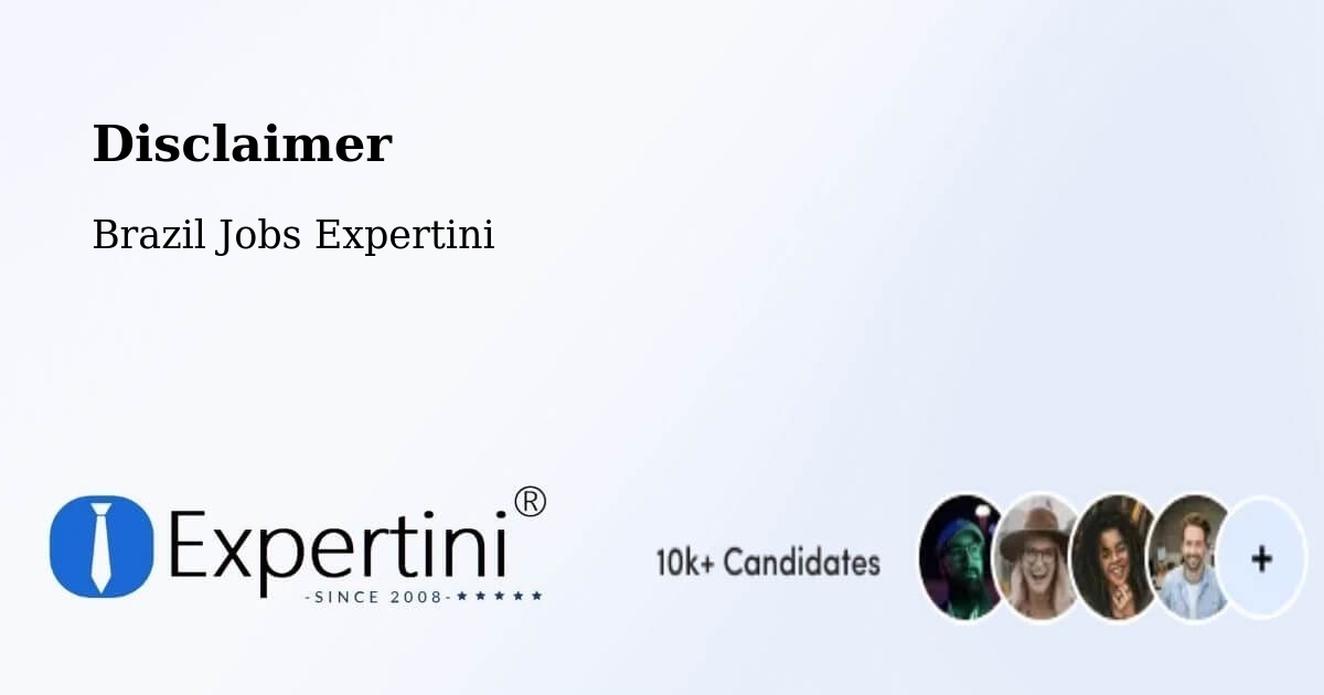 Disclaimer – Ermo - Brazil Jobs Expertini